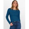 image:imageANRABESS Womens Long Sleeve Thermal Shirts Slim Fit Basic Tee Tops Warm Fleece Undershirts 2025 Fall Winter Layer OutfitsDeep Lake Blue
