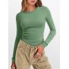 image:imageANRABESS Womens Long Sleeve Thermal Shirts Slim Fit Basic Tee Tops Warm Fleece Undershirts 2025 Fall Winter Layer OutfitsGreen