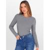 image:imageANRABESS Womens Long Sleeve Thermal Shirts Slim Fit Basic Tee Tops Warm Fleece Undershirts 2025 Fall Winter Layer OutfitsGrey