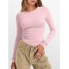 image:imageANRABESS Womens Long Sleeve Thermal Shirts Slim Fit Basic Tee Tops Warm Fleece Undershirts 2025 Fall Winter Layer OutfitsLight Pink