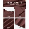 image:imageANRABESS Womens Long Sleeve Thermal Shirts Slim Fit Basic Tee Tops Warm Fleece Undershirts 2025 Fall Winter Layer OutfitsRed Brown