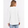 image:imageANRABESS Womens Long Sleeve Waffle Knit Shirts Dressy Casual Loose Button Up V Neck Henley Tops 2026 Fall Basic Tee BlouseWhite
