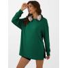 image:imageANRABESS Womens Oversized Long Sleeve shirts Fall Workout Tunic Tops Athletic Gym Tshirts Soft Basic Tees 2026 OutfitsGreen
