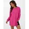image:imageANRABESS Womens Oversized Long Sleeve shirts Fall Workout Tunic Tops Athletic Gym Tshirts Soft Basic Tees 2026 OutfitsHot Pink