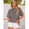image:imageANRABESS Womens Oversized Tee Shirts Comfy Fabric Loose Fit Top AllDay Cozy for Gym Lounge Office Versatile Casual WearBrown Grey