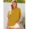 image:imageANRABESS Womens Oversized Tee Shirts Comfy Fabric Loose Fit Top AllDay Cozy for Gym Lounge Office Versatile Casual WearGinger
