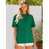 image:imageANRABESS Womens Oversized Tee Shirts Comfy Fabric Loose Fit Top AllDay Cozy for Gym Lounge Office Versatile Casual WearGreen