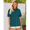 image:imageANRABESS Womens Oversized Tee Shirts Comfy Fabric Loose Fit Top AllDay Cozy for Gym Lounge Office Versatile Casual WearLake