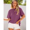 image:imageANRABESS Womens Oversized Tee Shirts Comfy Fabric Loose Fit Top AllDay Cozy for Gym Lounge Office Versatile Casual WearPurple