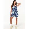 image:imageANRABESS Womens Rompers Summer Casual Loose Sleeveless Overalls Spaghetti Strap Shorts Jumpsuit 2026 Beach Vacation ClothesGreen Leaves