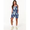 image:imageANRABESS Womens Rompers Summer Casual Loose Sleeveless Overalls Spaghetti Strap Shorts Jumpsuit 2026 Beach Vacation ClothesGreen Leaves