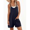 image:imageANRABESS Womens Rompers Summer Casual Loose Sleeveless Overalls Spaghetti Strap Shorts Jumpsuit 2026 Beach Vacation ClothesNavy Blue