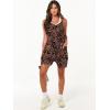 image:imageANRABESS Womens Rompers Summer Casual Loose Sleeveless Overalls Spaghetti Strap Shorts Jumpsuit 2026 Beach Vacation ClothesStriped Black Leaves