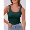 image:imageANRABESS Womens Sleeveless Scoop Neck Tank Top Ribbed Fitted Summer Basic Slim Cute Tops 2026Forest Green
