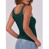 image:imageANRABESS Womens Sleeveless Scoop Neck Tank Top Ribbed Fitted Summer Basic Slim Cute Tops 2026Forest Green