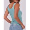image:imageANRABESS Womens Sleeveless Scoop Neck Tank Top Ribbed Fitted Summer Basic Slim Cute Tops 2026Light Blue