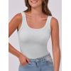 image:imageANRABESS Womens Sleeveless Scoop Neck Tank Top Ribbed Fitted Summer Basic Slim Cute Tops 2026Light Gray
