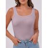 image:imageANRABESS Womens Sleeveless Scoop Neck Tank Top Ribbed Fitted Summer Basic Slim Cute Tops 2026Light Pink