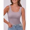 image:imageANRABESS Womens Sleeveless Scoop Neck Tank Top Ribbed Fitted Summer Basic Slim Cute Tops 2026Light Pink