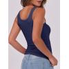 image:imageANRABESS Womens Sleeveless Scoop Neck Tank Top Ribbed Fitted Summer Basic Slim Cute Tops 2026Navy Blue