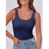 image:imageANRABESS Womens Sleeveless Scoop Neck Tank Top Ribbed Fitted Summer Basic Slim Cute Tops 2026Navy Blue