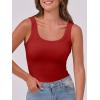 image:imageANRABESS Womens Sleeveless Scoop Neck Tank Top Ribbed Fitted Summer Basic Slim Cute Tops 2026Red