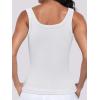 image:imageANRABESS Womens Sleeveless Scoop Neck Tank Top Ribbed Fitted Summer Basic Slim Cute Tops 2026White