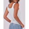 image:imageANRABESS Womens Sleeveless Scoop Neck Tank Top Ribbed Fitted Summer Basic Slim Cute Tops 2026White