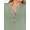 image:imageANRABESS Womens Spring Tops 2026 Short Sleeve Shirts Henley Dressy Casual Blouses V Neck Fashion Tunics Trendy Flowy ClothingGreen