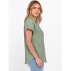 image:imageANRABESS Womens Spring Tops 2026 Short Sleeve Shirts Henley Dressy Casual Blouses V Neck Fashion Tunics Trendy Flowy ClothingGreen