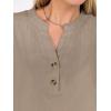image:imageANRABESS Womens Spring Tops 2026 Short Sleeve Shirts Henley Dressy Casual Blouses V Neck Fashion Tunics Trendy Flowy ClothingKhaki
