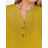 image:imageANRABESS Womens Spring Tops 2026 Short Sleeve Shirts Henley Dressy Casual Blouses V Neck Fashion Tunics Trendy Flowy ClothingYellow