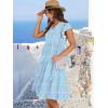 image:imageANRABESS Womens Summer Dress Ruffle Sleeve V Neck Midi Dresses Fashion Casual Fit Flowy Tiered Boho Beach Vacation SundressBlue Floral
