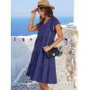 image:imageANRABESS Womens Summer Dress Ruffle Sleeve V Neck Midi Dresses Fashion Casual Fit Flowy Tiered Boho Beach Vacation SundressNavy Blue