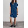 image:imageANRABESS Womens Summer T Shirt Dress 2026 Beach Vacation Travel Outfits Casual Simple Soft Mini Sundress Cover Up ClothesBlue