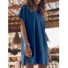 image:imageANRABESS Womens Summer T Shirt Dress 2026 Beach Vacation Travel Outfits Casual Simple Soft Mini Sundress Cover Up ClothesBlue