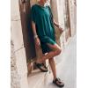 image:imageANRABESS Womens Summer T Shirt Dress 2026 Beach Vacation Travel Outfits Casual Simple Soft Mini Sundress Cover Up ClothesDeep Green