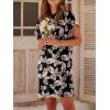 image:imageANRABESS Womens Summer T Shirt Dress 2026 Beach Vacation Travel Outfits Casual Simple Soft Mini Sundress Cover Up ClothesFloral Black White