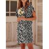 image:imageANRABESS Womens Summer T Shirt Dress 2026 Beach Vacation Travel Outfits Casual Simple Soft Mini Sundress Cover Up ClothesFloral Black Yellow