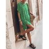 image:imageANRABESS Womens Summer T Shirt Dress 2026 Beach Vacation Travel Outfits Casual Simple Soft Mini Sundress Cover Up ClothesFloral Green