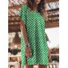 image:imageANRABESS Womens Summer T Shirt Dress 2026 Beach Vacation Travel Outfits Casual Simple Soft Mini Sundress Cover Up ClothesFloral Green