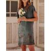 image:imageANRABESS Womens Summer T Shirt Dress 2026 Beach Vacation Travel Outfits Casual Simple Soft Mini Sundress Cover Up ClothesFloral Grey