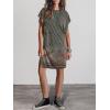 image:imageANRABESS Womens Summer T Shirt Dress 2026 Beach Vacation Travel Outfits Casual Simple Soft Mini Sundress Cover Up ClothesFloral Grey