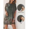 image:imageANRABESS Womens Summer T Shirt Dress 2026 Beach Vacation Travel Outfits Casual Simple Soft Mini Sundress Cover Up ClothesFloral Grey