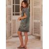 image:imageANRABESS Womens Summer T Shirt Dress 2026 Beach Vacation Travel Outfits Casual Simple Soft Mini Sundress Cover Up ClothesFloral Grey