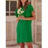 image:imageANRABESS Womens Summer T Shirt Dress 2026 Beach Vacation Travel Outfits Casual Simple Soft Mini Sundress Cover Up ClothesGreen