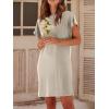 image:imageANRABESS Womens Summer T Shirt Dress 2026 Beach Vacation Travel Outfits Casual Simple Soft Mini Sundress Cover Up ClothesLight Gray