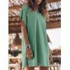 image:imageANRABESS Womens Summer T Shirt Dress 2026 Beach Vacation Travel Outfits Casual Simple Soft Mini Sundress Cover Up ClothesLight Green