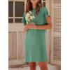 image:imageANRABESS Womens Summer T Shirt Dress 2026 Beach Vacation Travel Outfits Casual Simple Soft Mini Sundress Cover Up ClothesLight Green