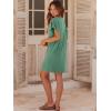 image:imageANRABESS Womens Summer T Shirt Dress 2026 Beach Vacation Travel Outfits Casual Simple Soft Mini Sundress Cover Up ClothesLight Green